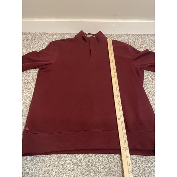 UNTUCKit 1/4 Zip Sweatshirt Size Large Burgundy Men's Corral Style #40297 - Picture 7 of 8